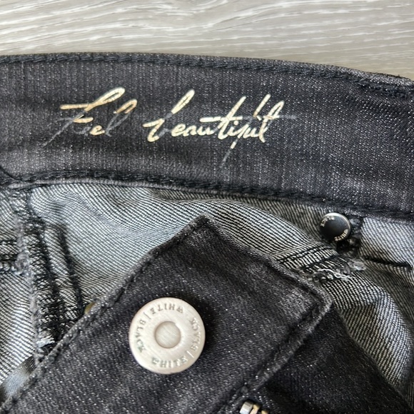 White House Black Market Faded Black Mid-Rise Skinny Jeans | EUC Size XS - Picture 11 of 13